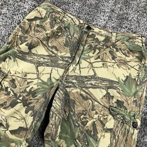 Liberty Pants Mens 36x27 Brown Realtree Camo Cargo Adjustable Waist USA Hunting